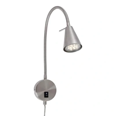 Abbildung von LED Wandleuchte Tusa, Wandelement, nickel
