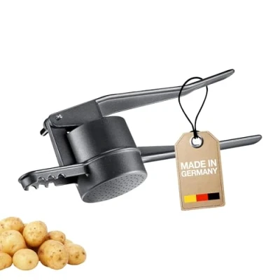 Abbildung von Westmark Spätzle und Kartoffelpresse Spätzlepress &quot;Special Dark Edition&quot;, Länge: 41 cm, mit runder Lochung, hochwertige Spezialbeschichtung, Aluminium, Anthrazit, 6110226Z
