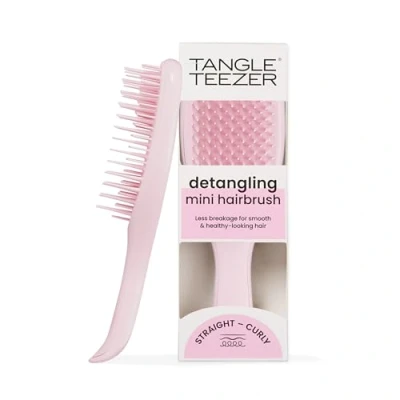 Abbildung von Tangle Teezer Ultimate Detangler Klein für Nasses &amp; Trockenes Haar Entwirrungsbürste Alle Haartypen Perfekte Haarbürste Kinder auf Reisen Millennial Rosa