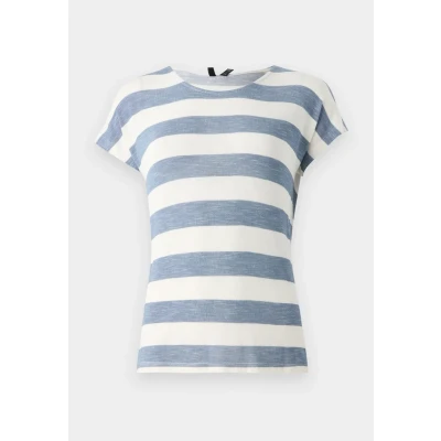 Abbildung von Vero Moda Vmwide Stripe S/L GA NOOS Tshirt print, Damen, Größe: XS, China blue