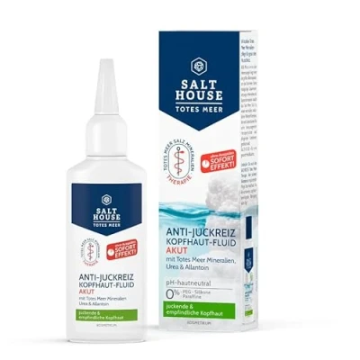 Abbildung von Salthouse Totes Meer Therapie Anti Juckreiz Kopfhaut Fluid Akut, beruhigende Leave on Pflege ohne Ausspülen, mit Panthenol &amp; Niacinamid, bei Kopfhautjucken, 75ml