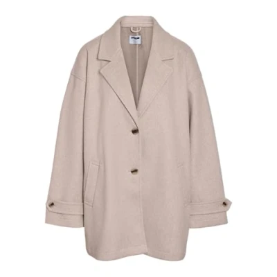 Abbildung von Noisy May Nmalicia Oversize Klassischer Mantel, Damen, Größe: Medium, Silver lining melange