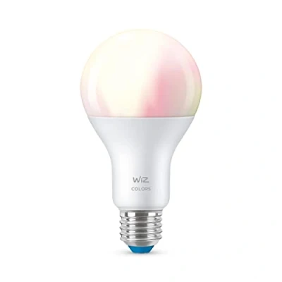 Abbildung von WiZ Tunable White and Color LED Lampe E27 (1.521 lm), 100 W mit 16 Mio. Farben oder warm bis kaltweißem dimmbarem Licht, smarte Lichtsteuerung über WLAN per Stimme/App