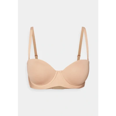 Abbildung von Schiesser Bandeau MIT Schale Unique Micro trägerloser/variabler BH, Damen, Größe: 80A, Maple