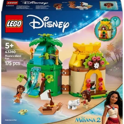 Abbildung von LEGO ǀ Disney Vaianas Inselspaß, Bauset für Kinder, die gern fantasievoll Spielen, baubares Modell eines Spielzeughauses, Prinzessinnen Spielzeug, Geschenk Mädchen und Jungen ab 5 Jahren 43260