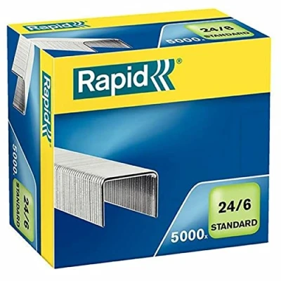 Abbildung von Rapid Heftklammer (24/6 mm Standard, verzinkt) 5000 Stück