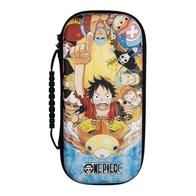 Abbildung von Konix One Piece Schutz und Transporthülle für Nintendo Switch, Switch Lite OLED Konsolen Aufbewahrung von 8 Spielen Timeskip Motiv
