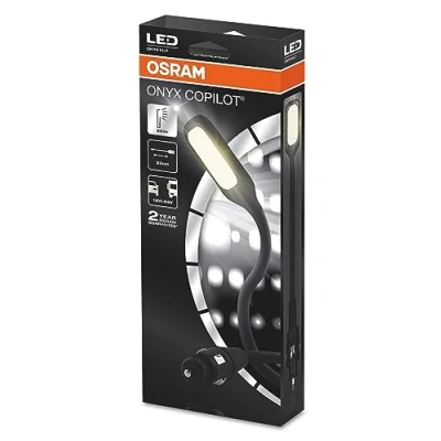 Abbildung von OSRAM Onyx Copilot M+ 7, LED Leseleuchte für den Fahrzeuginnenraum, Anschluss über Zigarettenanzünder, M+7, Faltschachtel (1 Stück), Weiß