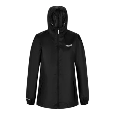 Abbildung von Regatta Damen Jacke Funktionsjacke Outdoorjacke Regenjacke Pack It III, Farbe:Schwarz, Artikel: 800 Black, Größe:46