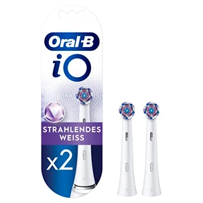 Abbildung von Oral B iO Strahlendes Weiss Aufsteckbürsten für elektrische Zahnbürste, 2 Stück