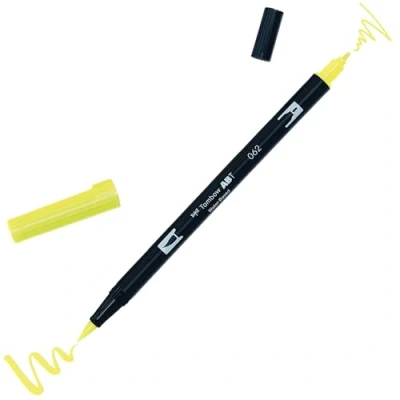 Abbildung von Tombow ABT 062 Fasermaler Dual Brush Pen mit zwei Spitzen, pale yellow
