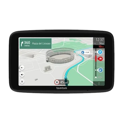 Abbildung von TomTom Navigationsgerät GO Superior (6 Zoll, Stauvermeidung Dank Traffic, Karten Updates Welt, schnelle via WiFi, Verfügbarkeit von Parkplätzen, Kraftstoffpreise) Neue Software