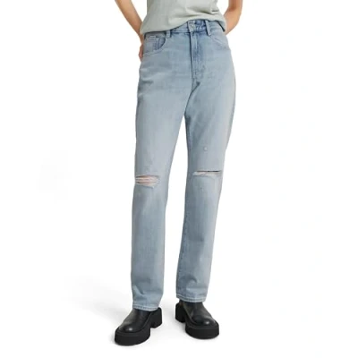 Abbildung von G STAR RAW Damen Viktoria High Straight Jeans, Blau (Sun Faded Ripped Mirage Blue D23959 D499 G365), 25W / 30L