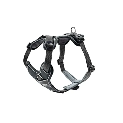 Abbildung von HUNTER DIVO Hundegeschirr, S M, 52 68 cm, grau/grau