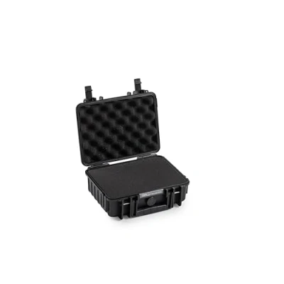 Abbildung von B&amp;W Transportkoffer Outdoor Typ 1000 Schwarz mit Würfelschaum wasserdicht nach IP67 Zertifizierung, staubdicht, bruchsicher und unverwüstlich