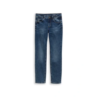 Abbildung von TOM Tailor Alexa Jeans Straight Leg, Damen, Größe: 26x30, Mid stone wash denim blue