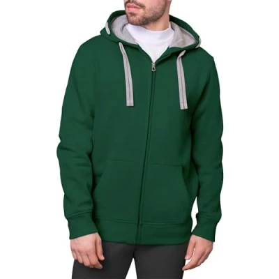 Abbildung von HRM Herren Jacket M Kapuzenpullover, Bottle Green, 4XL EU