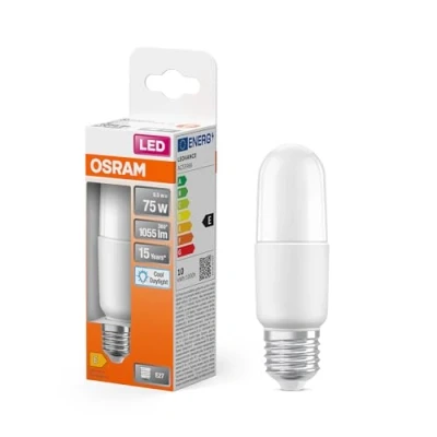 Abbildung von OSRAM LED Star Classic STICK, matte Lampe in Stabform für E27 Sockel, Tageslichtweiß (6500K), 1050 Lumen, Ersatz herkömmliche 75W Glühbirnen, 1er Pack, Cool Daylight