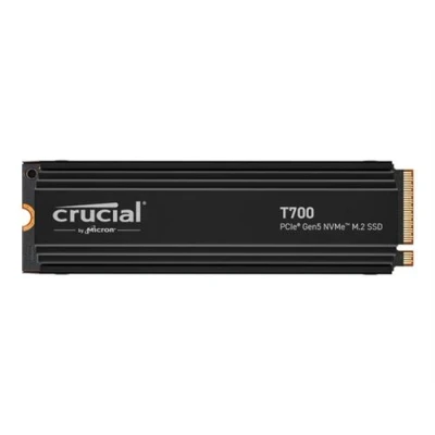 Abbildung von Crucial T700 2TB SSD PCIe Gen5 NVMe M.2 Interne mit Premium Kühlkörper, bis zu 12.400MB/s, Microsoft DirectStorage, 4.0 abwärtskompatibel, Solid State Drive CT2000T700SSD5
