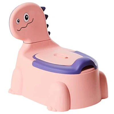 Abbildung von Kinder töpfchen Lern Toilette mit Rückenlehne Babytoilette Baby und Kindertoilette Bequem, rutschfest, spritzwassergeschützt geruchshemmend Einfaches Entleeren abnehmbarem Topf