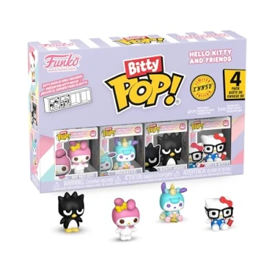 Abbildung von Funko Bitty Pop! Sanrio My Melody 4PKund eine Überraschungs Mini Figur 0.9 Inch (2.2 cm) Hello Kitty Sammlerstück Stapelbares Display Regal Inklusive Geschenkidee Party Tüten Strumpf