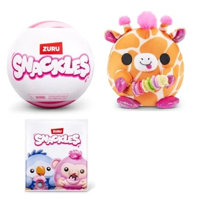 Abbildung von Snackles 13 cm großes Plüschspielzeug Serie 1 von ZURU, mit Snack Accessoire