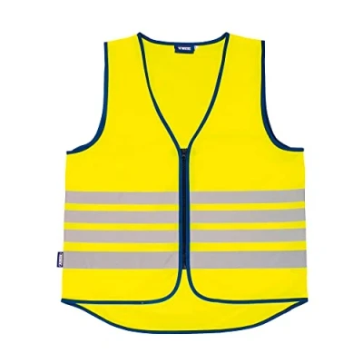 Abbildung von ABUS Warnweste Lumino Reflex Vest Sicherheitsweste für bessere Sichtbarkeit bei Tag und Nacht Erwachsene mit Reißverschluss Größe XL