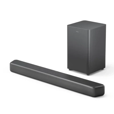 Abbildung von PHILIPS TAB5309 Soundbar 2.1 mit drahtlosem Subwoofer 2,1 Kanal 240W, DTS Virtual X, Bluetooth 5.4, HDMI ARC, optische Verbindung und USB Konnektivität Dunkelgrau
