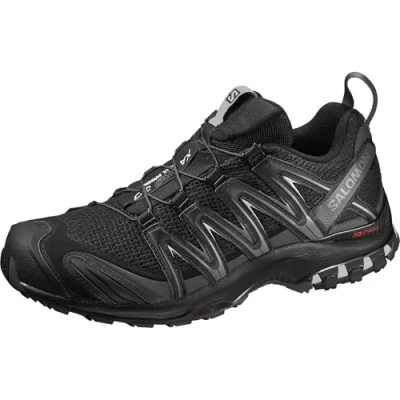 Abbildung von Salomon XA Pro 3D Herren Trailrunning und Wanderschuhe, Outdoor bereit, Grip, Langlebiger Schutz, Black, 40 2/3