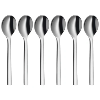 Abbildung von WMF Nuova Espressolöffel Set 6 teilig, Cromargan Edelstahl poliert spülmaschinengeeignet, L 11 cm