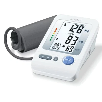Abbildung von Sanitas SBM 21 Oberarm Blutdruckmessgerät, vollautomatische Blutdruck und Pulsmessung am mit Arrhythmie Erkennung
