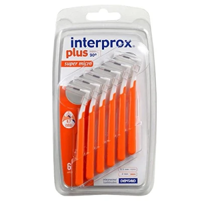 Abbildung von 3x Interprox plus Interdentalbürsten orange super micro 6er Pack (3x Pack)