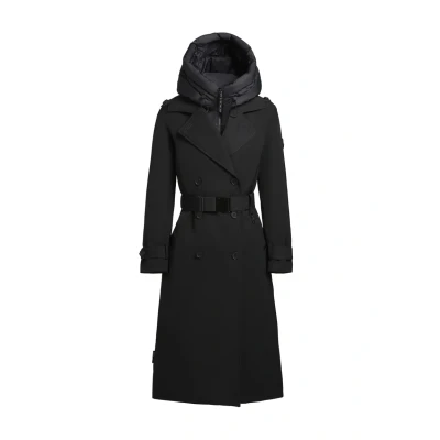 Abbildung von khujo Elena Trenchcoat, Damen, Größe: Small, Schwarz