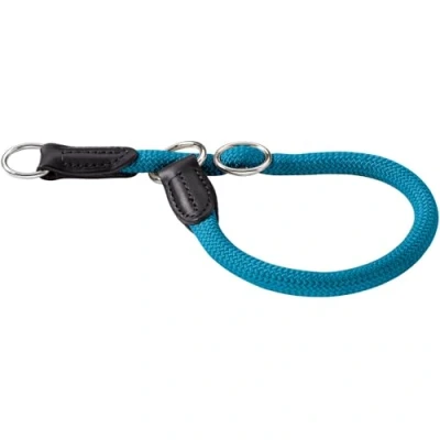 Abbildung von HUNTER Freestyle Dressurhalsung, Hundehalsband, Zugstopper, robust, wetterfest, 55 (L), petrol