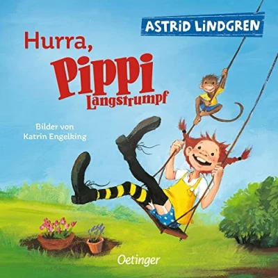 Abbildung von Hurra, Pippi Langstrumpf: Fröhliches, stabiles Kinderbuch ab 2 Jahren zum Kennenlernen der Klassiker Reihe