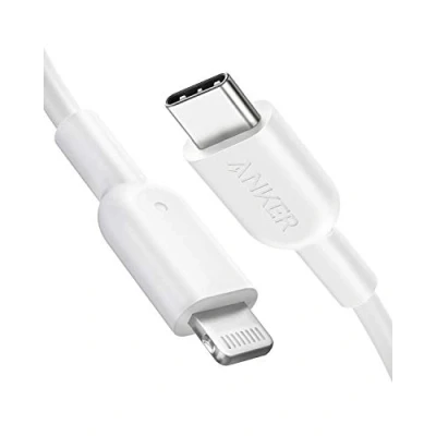 Abbildung von Anker Powerline II USB C auf Lightning Kabel, 180 cm lang, MFi Zertifiziert, für iPhone SE/11/11 Pro/11 Pro max/X/XS/XR/XS Max / 8/8 Plus,für Typ Ladegeräte,Unterstützt Power Delivery (Weiß)
