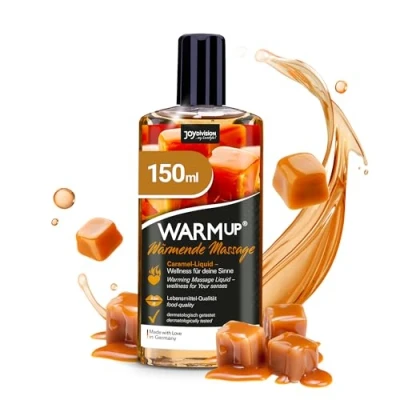 Abbildung von JOYDIVISION WARMup Massageöl Caramel 150 ml I Massageliquid mit Wärme Effekt Massage Öl Karamell Duft &amp; Geschmack Massageöle Oil wärmend