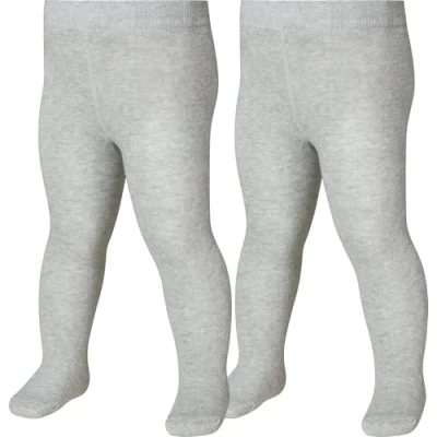 Abbildung von Playshoes Strumpfhose Unisex Kinder Strumpfhose, grau/melange Doppelpack, 98/104