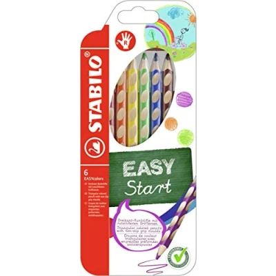 Abbildung von Ergonomischer Buntstift für Rechtshänder STABILO EASYcolors 6er Pack mit 6 verschiedenen Farben