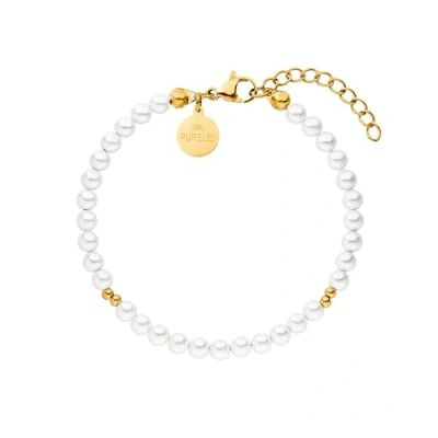 Abbildung von Purelei® Finesse Armband (Gold) Elegantes, verspieltes Damen Edelstahl Verstellbare Länge 16 19 cm Hawaiianisch inspiriert &amp; wasserfest