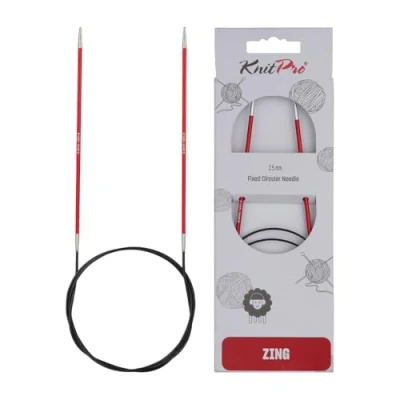 Abbildung von KnitPro K47093 Rundstricknadel, Metal, rot, 60cm / 2.5mm