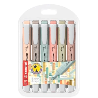 Abbildung von STABILO Textmarker swing cool NatureCOLORS 6er Pack 6 Farben