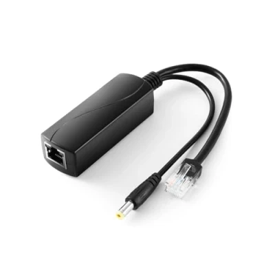 Abbildung von REVODATA Gigabit PoE Splitter 12V/2A DC 5.5*2.1mm Stecker, 48V zu Ausgang, 10/100/1000Mbps Standard IEEE802.3af/at, Aktiver Adapter für IP Kamera/AP/Smart Home (PS5712TG)