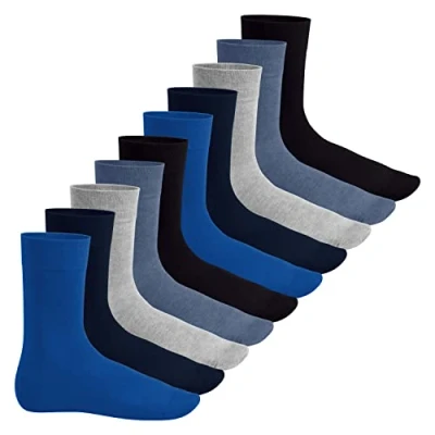 Abbildung von Footstar Herren &amp; Damen Baumwollsocken (10 Paar) Klassische Socken aus Baumwolle Everyday! Jeanstöne 39 42