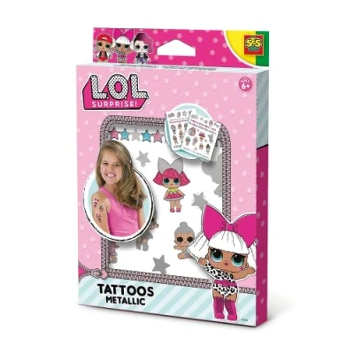 Abbildung von SES Creative 14192 L.O.L. Metallische Tattoos, Temporäre Kindertattoos