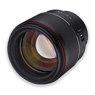 Abbildung von Samyang AF 85mm F1,4 II FE kompatibel mit Sony E Autofokus Vollformat &amp; APS C Portait Festbrennweite für spiegellose Systemkameras Alu Gehäuse Wetterschutz Objektiv