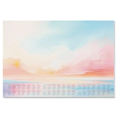 Abbildung von SIGEL HO313 Papier Schreibtischunterlage, ca. DIN A2, mit 3 Jahres Kalender, 30 Blatt, Motiv &quot;Magic Sunset&quot;, vegan, Schreibunterlage aus nachhaltigem