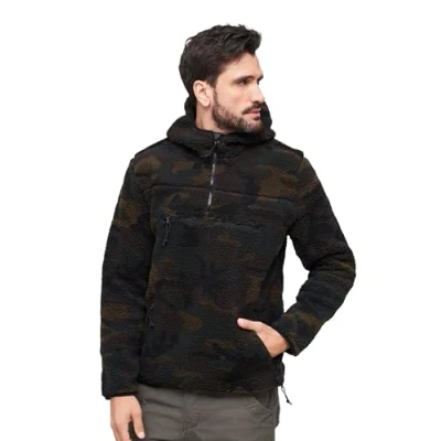 Abbildung von Brandit Fleecepullover, Herren, Größe: Medium, Woodland