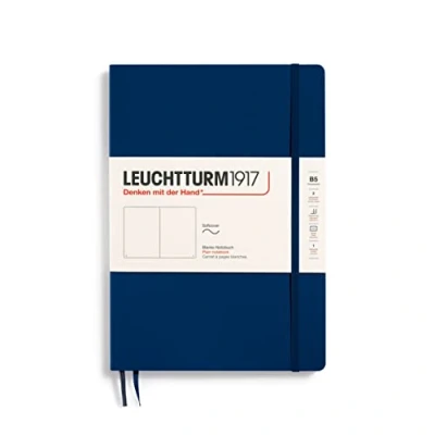 Abbildung von LEUCHTTURM1917 349299 Notizbuch Composition (B5), Softcover, 123 nummerierte Seiten, blanko, Marine