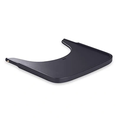 Abbildung von hauck Holz Essbrett für Alpha+ &amp; Beta+ Holzhochstuhl Alpha Wooden Tray, Kinder 6 36 Monaten, Esstisch aus FSC® zertifiziertem Buchenholz mit Erhöhtem Rand (Dark Grey)